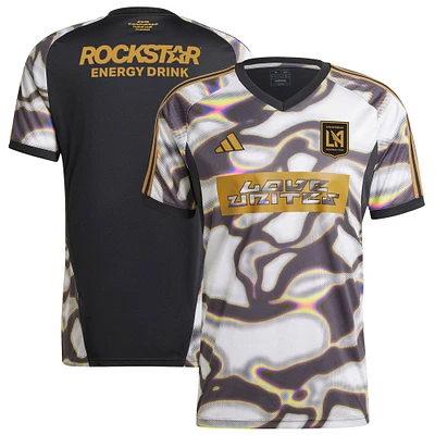 Haut d'avant-match adidas noir LAFC 2024 Pride pour homme