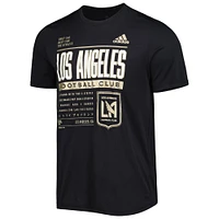 T-shirt adidas LAFC Club DNA Performance noir pour homme