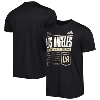 T-shirt adidas LAFC Club DNA Performance noir pour homme