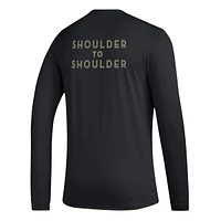 Men's adidas Black LAFC Jersey Hook AEROREADY Long Sleeve T-Shirt