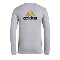 Men's adidas Heather Gray LAFC Local Pop AEROREADY Long Sleeve T-Shirt