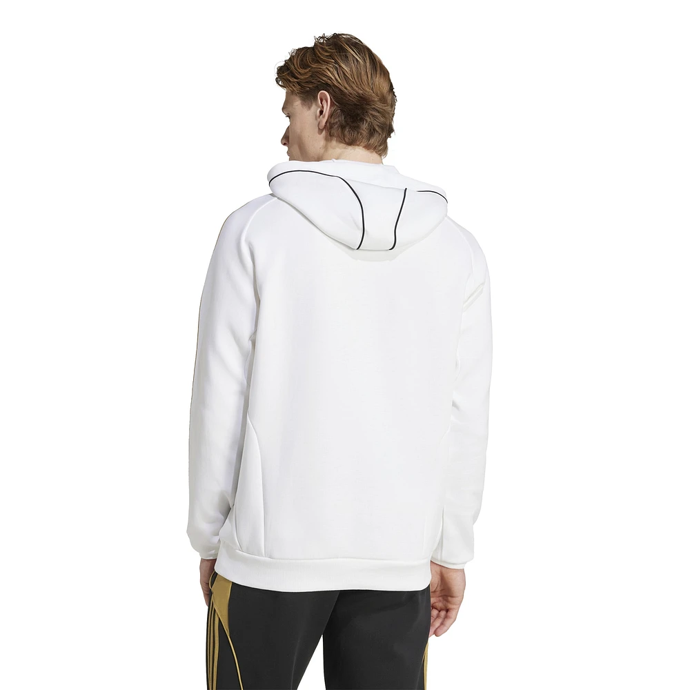 Men's adidas White LAFC 2025 Travel Pullover Hoodie