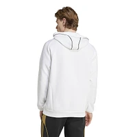 Men's adidas White LAFC 2025 Travel Pullover Hoodie