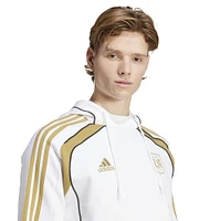 Men's adidas White LAFC 2025 Travel Pullover Hoodie