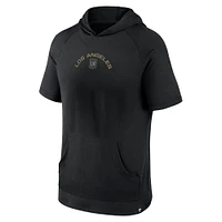 Men's Fanatics Black LAFC Match Raglan Short Sleeve Pullover Hoodie