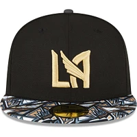 Men's New Era Black LAFC Element Tech Pack 59FIFTY Fitted Hat