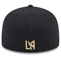 Men's New Era Black LAFC Throwback Mesh 59FIFTY Fitted Hat
