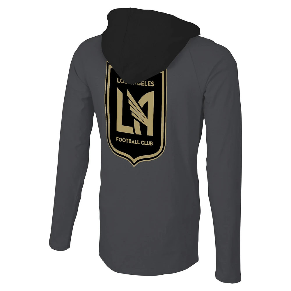 Men's Stadium Essentials Gray LAFC Tradition Raglan Hoodie Long Sleeve T-Shirt