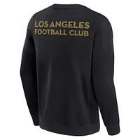 Unisex Fanatics Black LAFC Super Soft Pullover Crew Sweatshirt