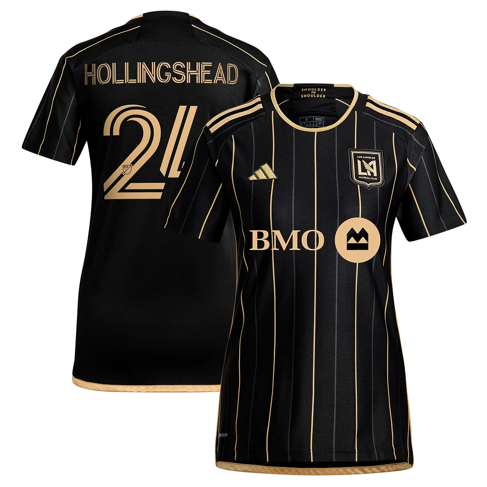 Maillot réplique de joueur principal adidas Ryan Hollingshead LAFC 2024 noir pour femme