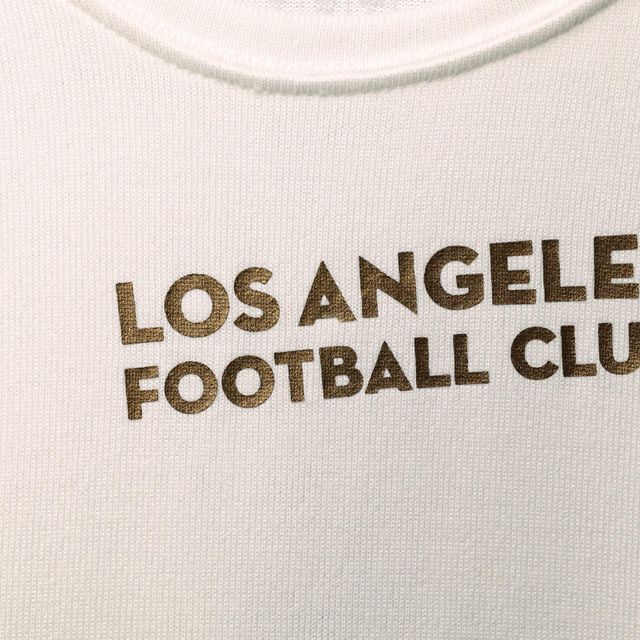Haut raglan à manches 3/4 en composite LAFC Concepts Sport pour femme, blanc/gris