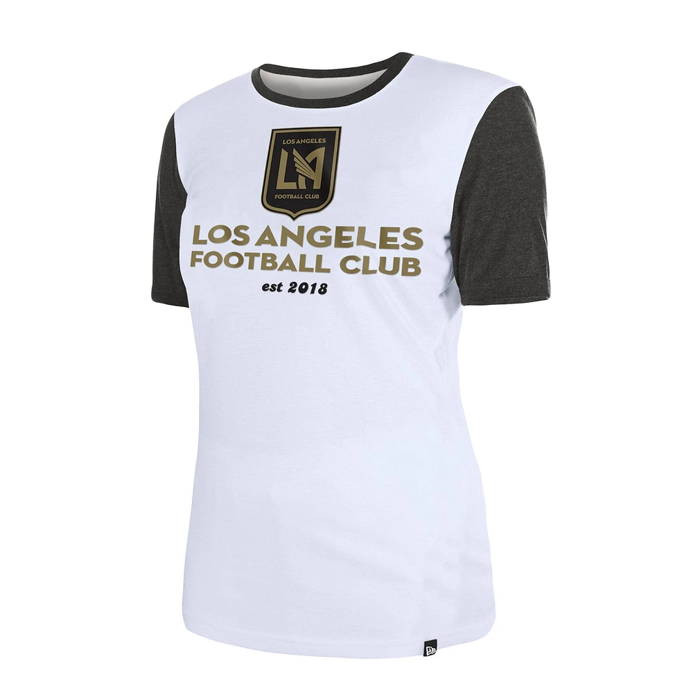 Women's New Era White LAFC Throwback T-Shirt