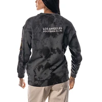 Sweat-shirt noir à double col LAFC The Wild Collective pour femmes