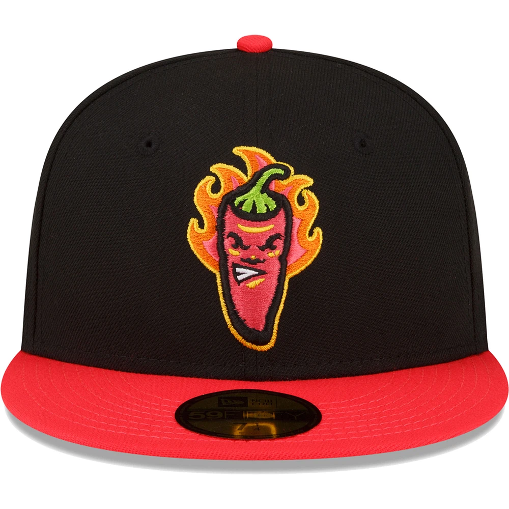 Casquette ajustée 59FIFTY pour homme Lake County Captains Copa De La Diversion New Era noire/rouge