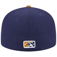 Men's New Era Navy Lake County Captains Theme Nights 20th Anniversary Alternate 59FIFTY Fitted Hat