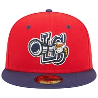 Men's New Era Red Lake County Captains Theme Nights 20th Anniversary Alternate 3 59FIFTY Fitted Hat