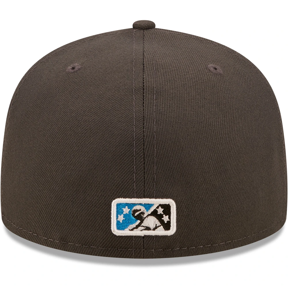 Men's New Era Black/ Cadejos De Lake Elsinore Copa La Diversion 59FIFTY Fitted Hat