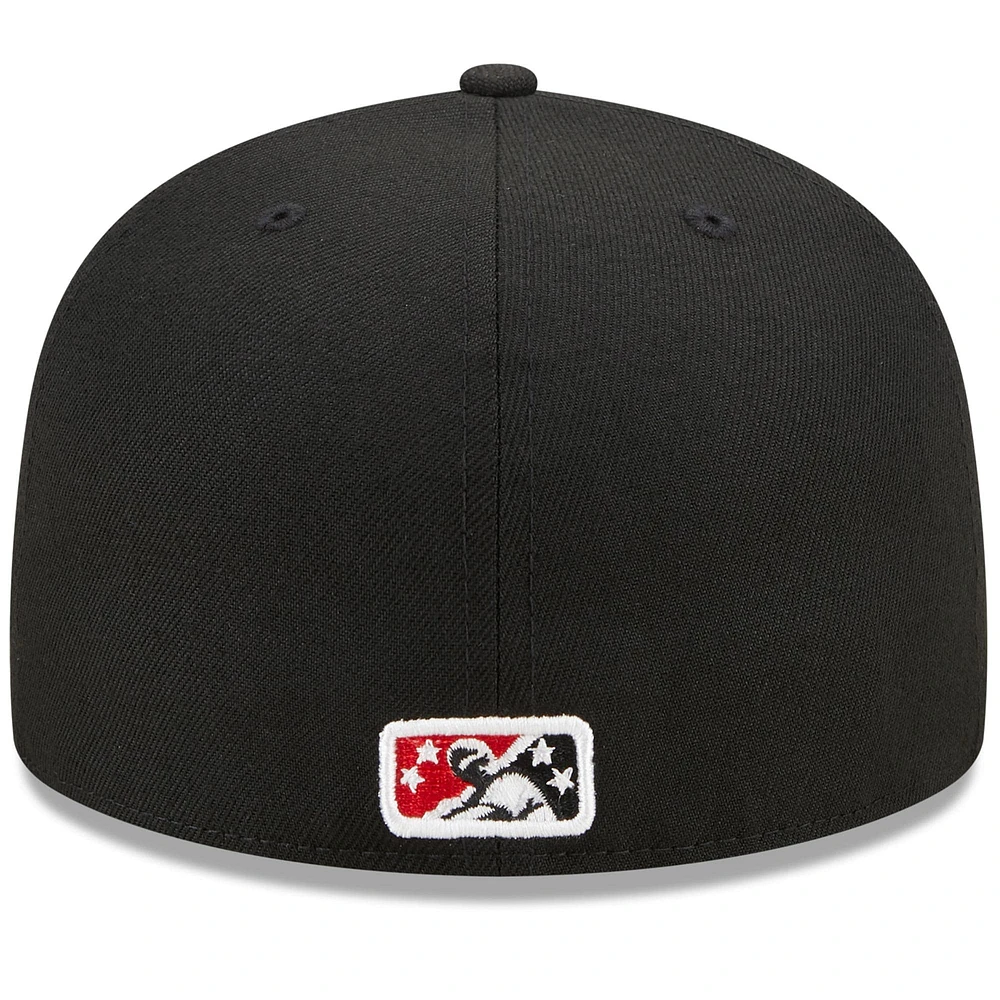 Men's New Era Black Lake Elsinore Storm Marvel x Minor League 59FIFTY Fitted Hat