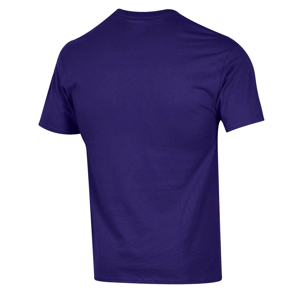 T-shirt unisexe Champion Purple Lakers Gaming On-Court 2K League Authentic Practice
