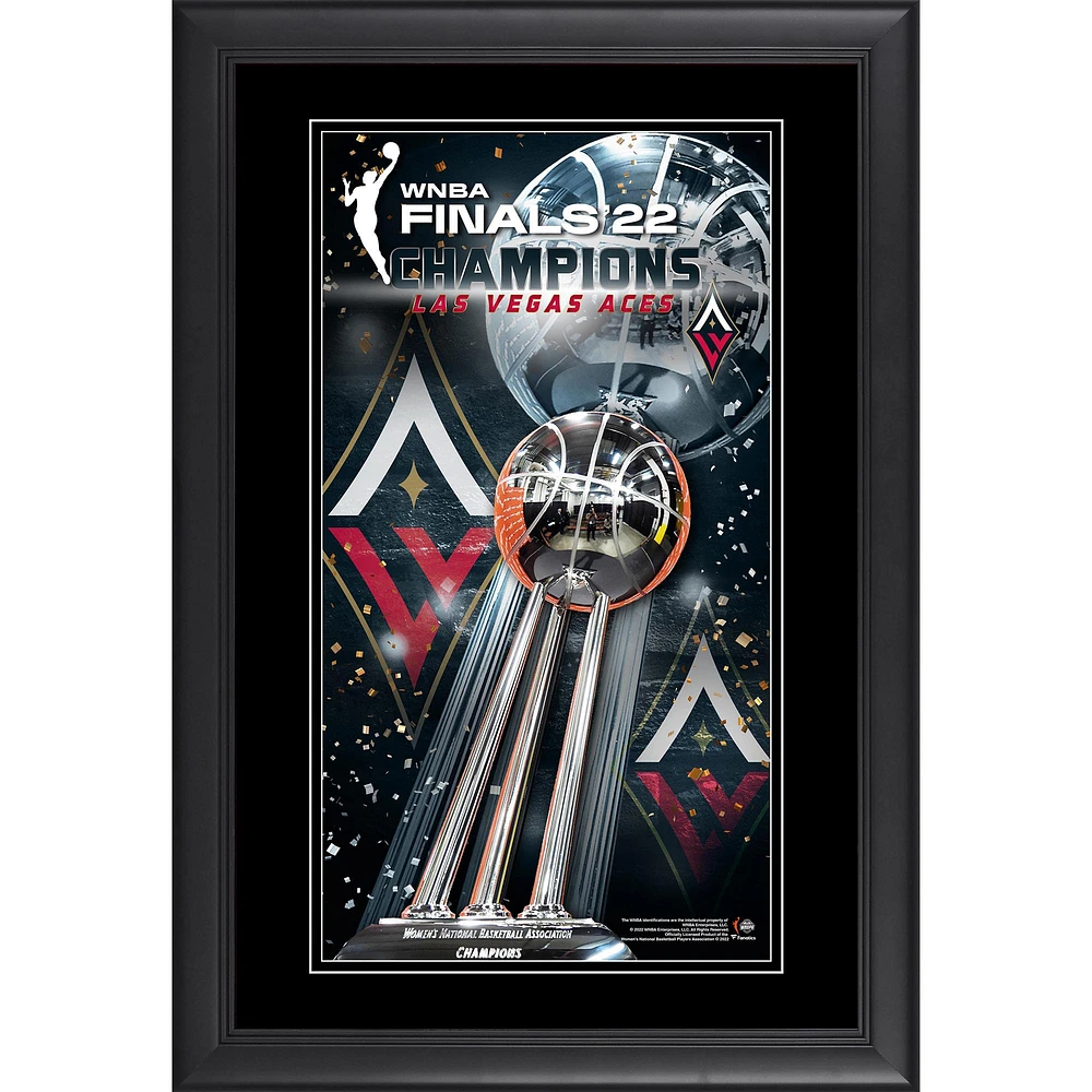 Fanatics Authentic Las Vegas Aces 2022 WNBA Finals Champions 10'' x 18'' Framed Collage