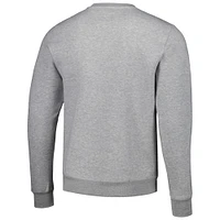Unisex Kur8ted Heather Gray Las Vegas Aces Satin Stitch Core Pullover Sweatshirt