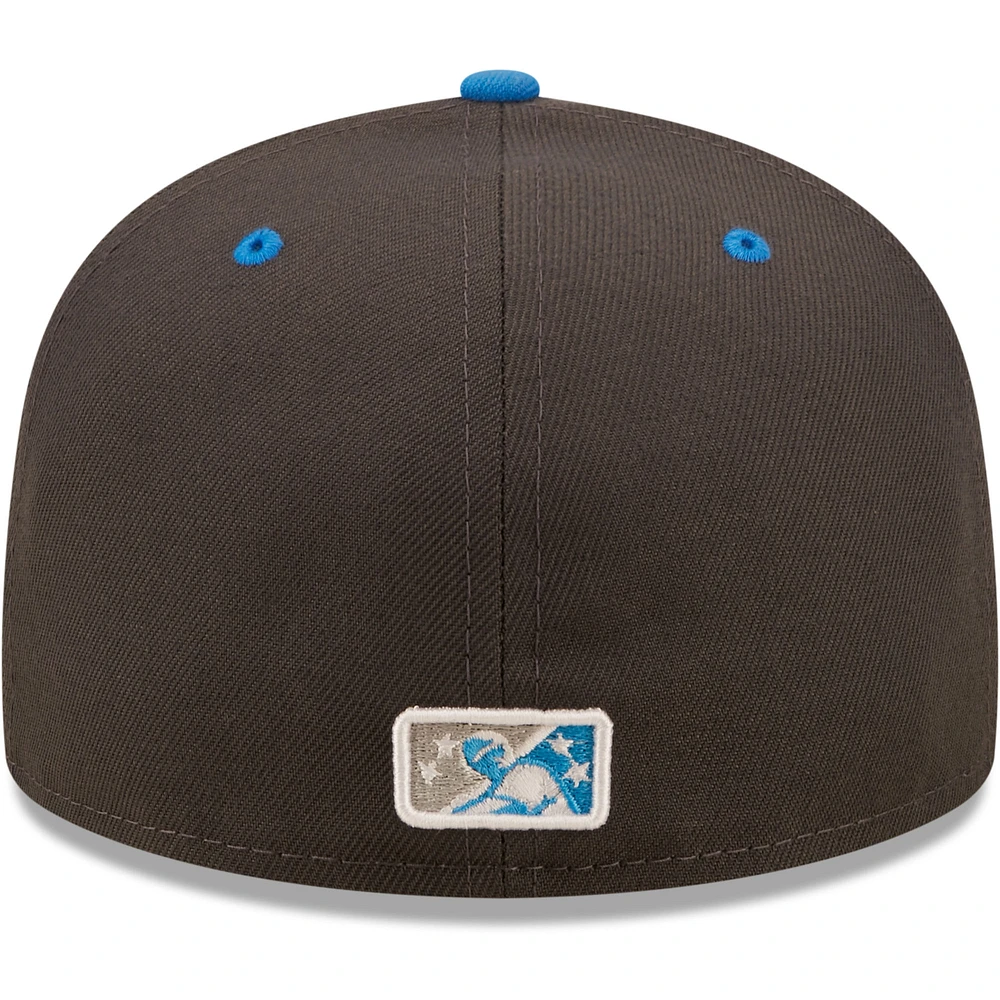 Men's New Era Graphite Reyes De Plata Las Vegas Copa La Diversion 59FIFTY Fitted Hat