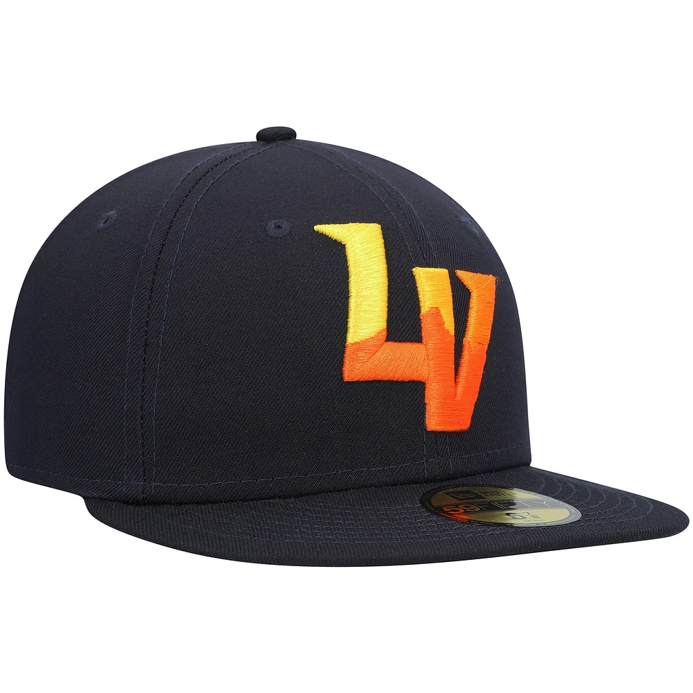 Men's New Era Navy Las Vegas Aviators Authentic Collection Team Alternate 59FIFTY Fitted Hat