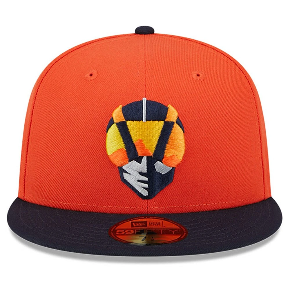 Men's New Era Orange Las Vegas Aviators Big League Chew Team 59FIFTY Fitted Hat