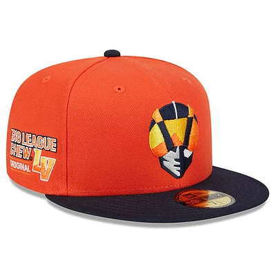Men's New Era Orange Las Vegas Aviators Big League Chew Team 59FIFTY Fitted Hat