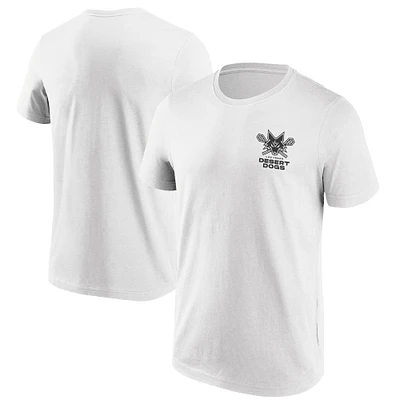 Men's White Las Vegas Desert Dogs Primary Logo T-Shirt
