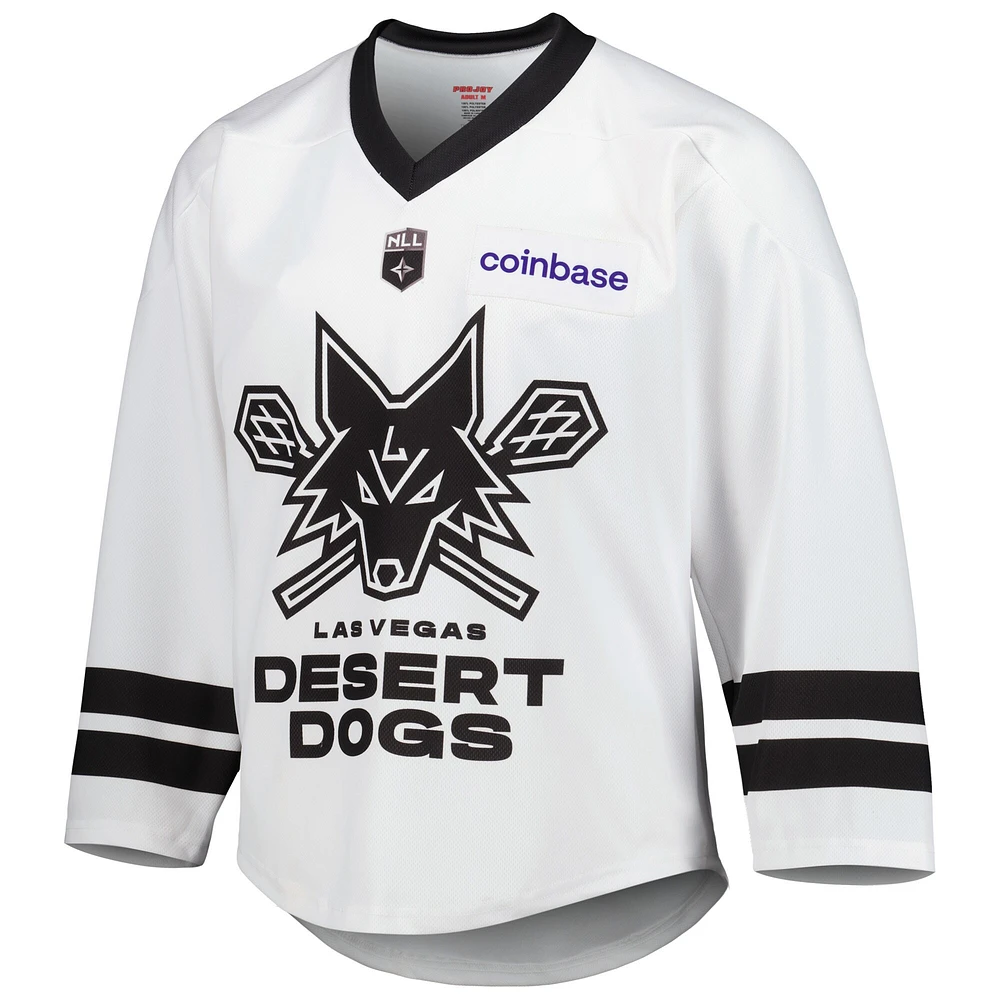 Men's White Las Vegas Desert Dogs Sublimated Replica Jersey