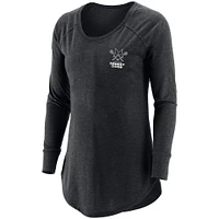 Women's Black Las Vegas Desert Dogs Primary Logo Long Sleeve T-Shirt