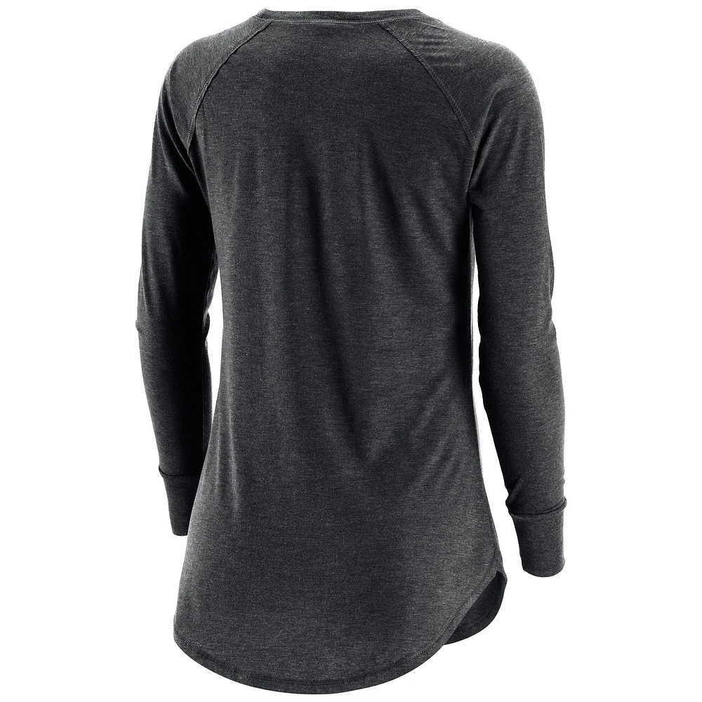 Women's Black Las Vegas Desert Dogs Primary Logo Long Sleeve T-Shirt