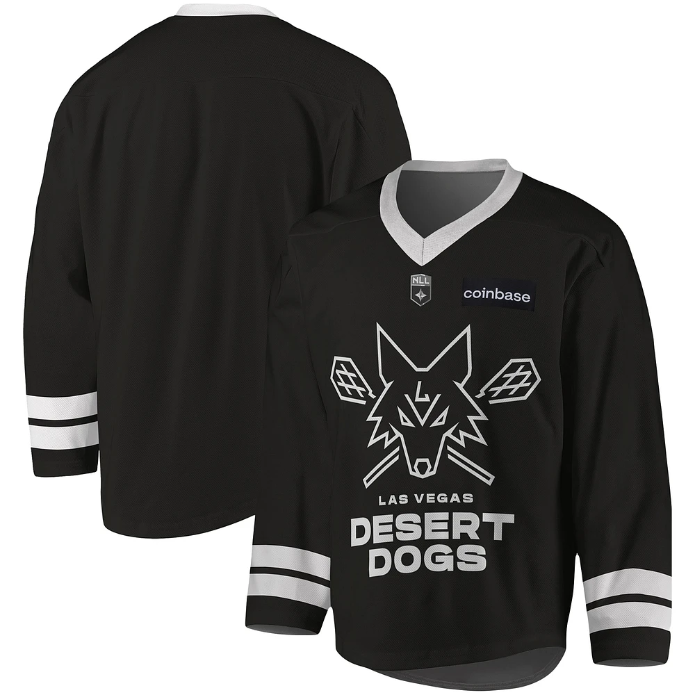 Youth Black Las Vegas Desert Dogs Sublimated Replica Jersey