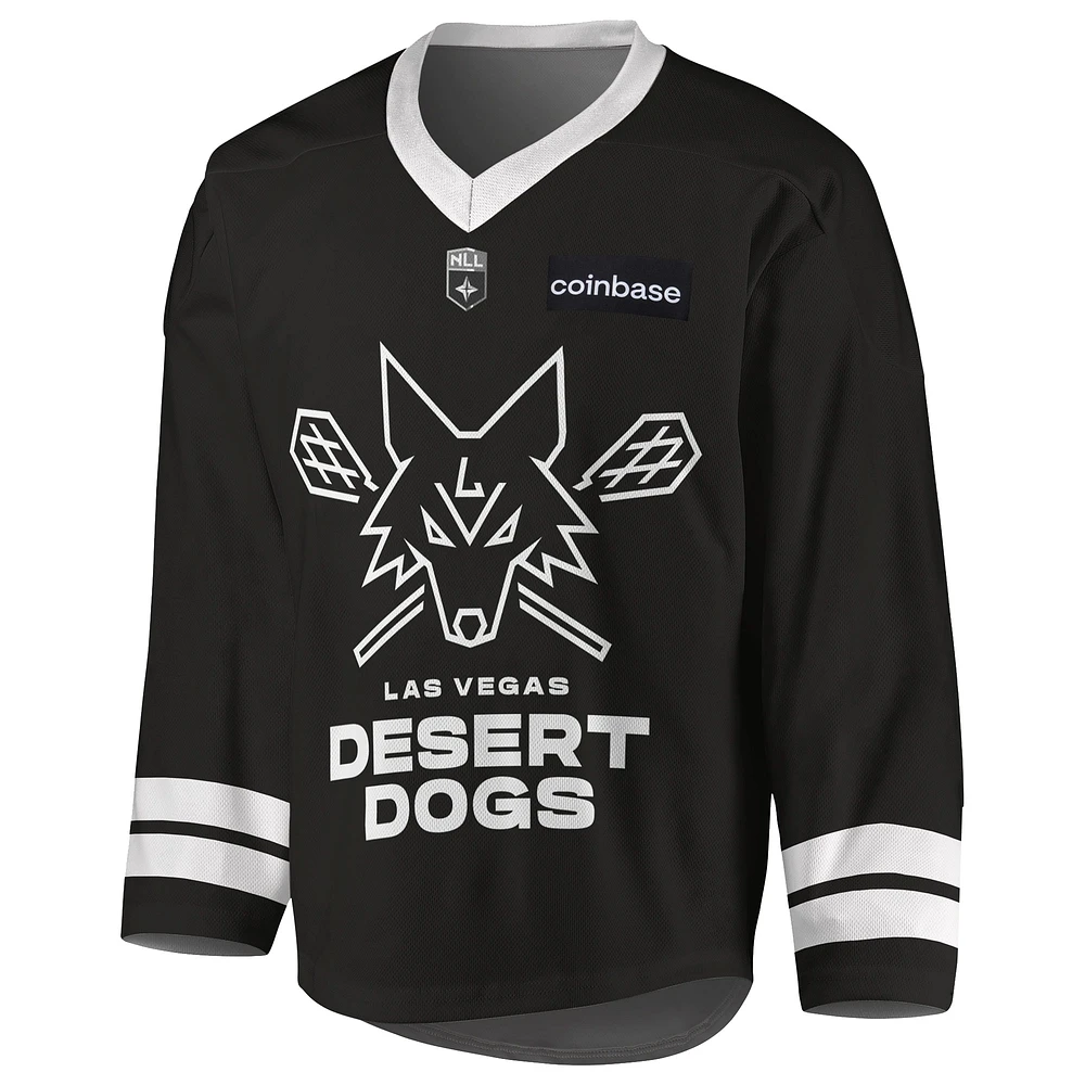 Youth Black Las Vegas Desert Dogs Sublimated Replica Jersey