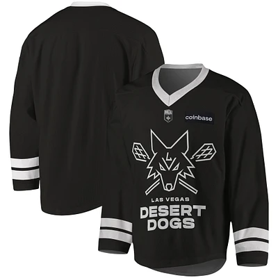 Youth Black Las Vegas Desert Dogs Sublimated Replica Jersey