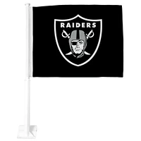 Drapeau de voiture double face Premium Las Vegas Raiders noir