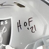 Charles Woodson Las Vegas Raiders Autographed Half & Half Riddell Speed Authentic Helmet with "HOF 21" Inscription - Signature on Las Vegas Side
