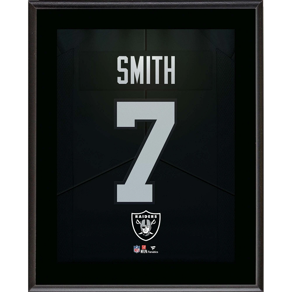 Geno Smith Las Vegas Raiders 10.5" x 13" Jersey Number Sublimated Player Plaque