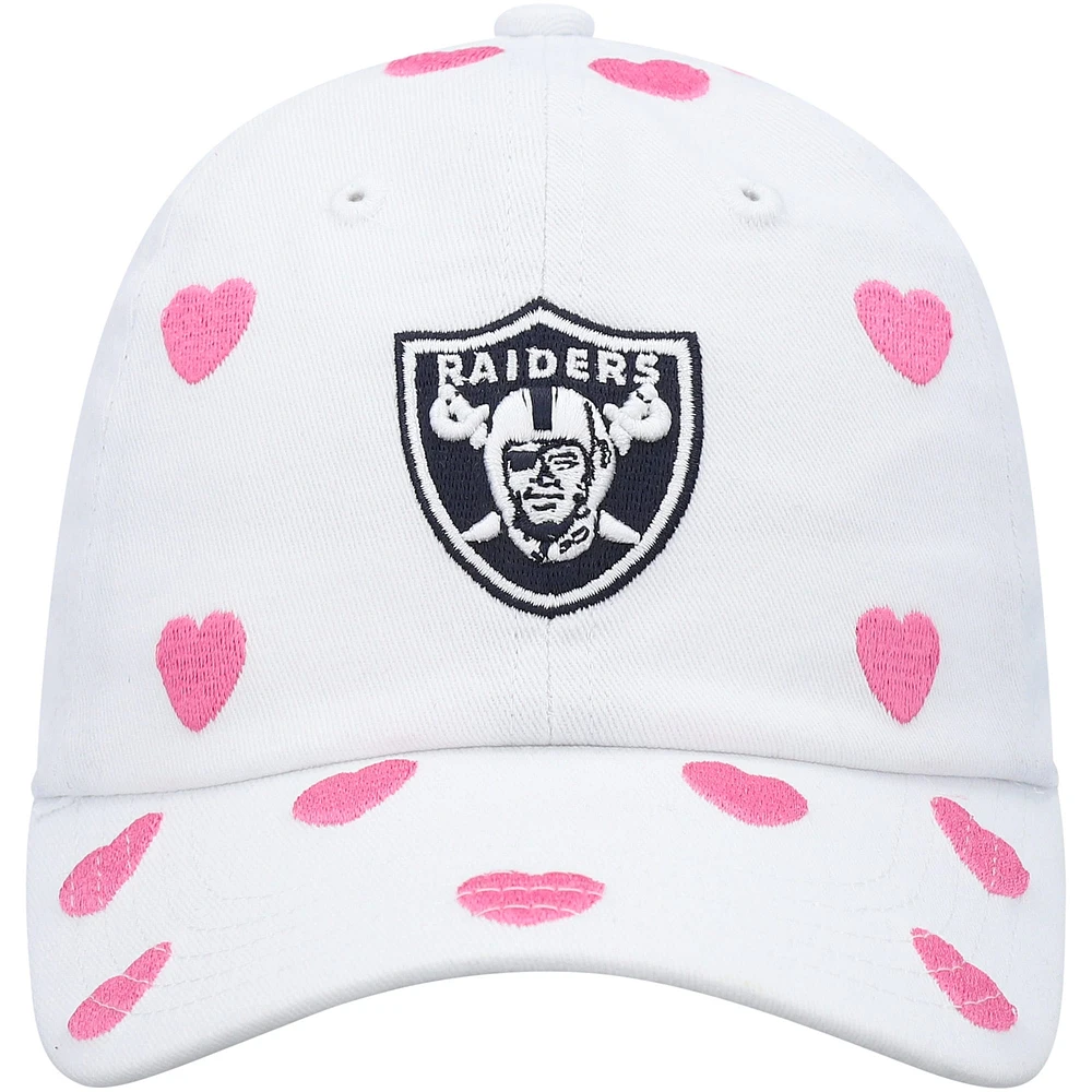 Girls Toddler '47 White Las Vegas Raiders Surprise Clean Up Adjustable Hat