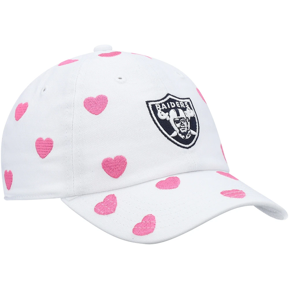 Girls Toddler '47 White Las Vegas Raiders Surprise Clean Up Adjustable Hat