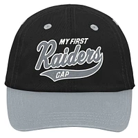 Infant Black/Silver Las Vegas Raiders My First Tail Sweep Slouch Flex Hat