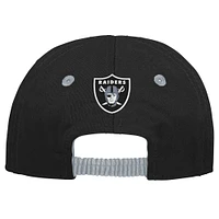 Infant Black/Silver Las Vegas Raiders My First Tail Sweep Slouch Flex Hat