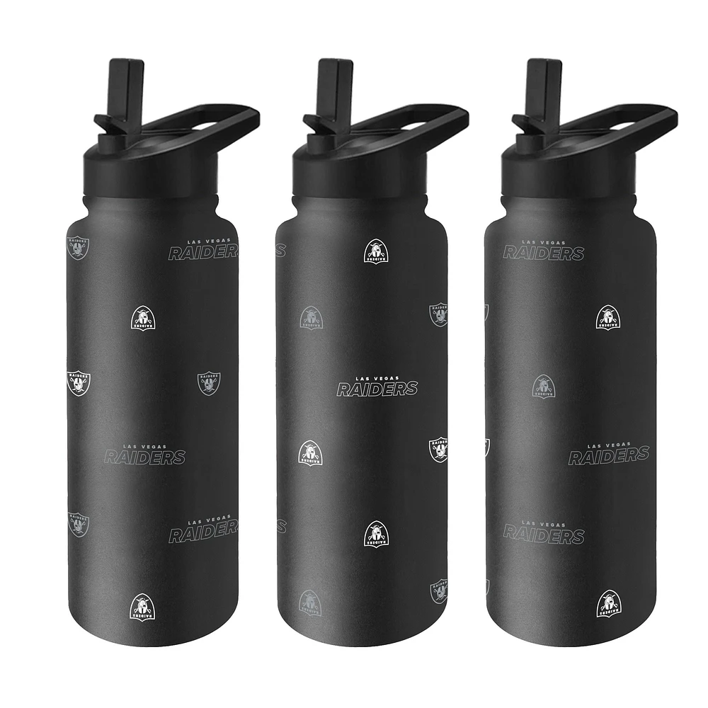 Bouteille de boisson rafraîchissante Steep and Repeat de 34 oz des Las Vegas Raiders