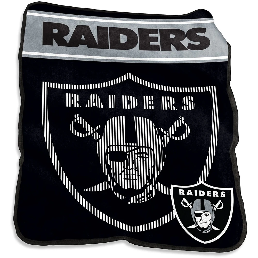 Las Vegas Raiders 60'' x 80'' XL Raschel Plush Throw Blanket