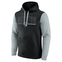 Men's Fanatics Black Las Vegas Raiders Big & Tall Outline Pullover Hoodie