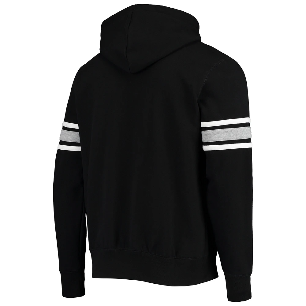 Men's '47 Black Las Vegas Raiders Double Block Pullover Hoodie
