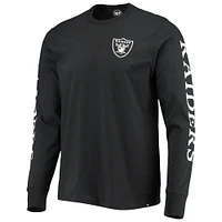 Men's '47 Black Las Vegas Raiders Franklin Long Sleeve T-Shirt