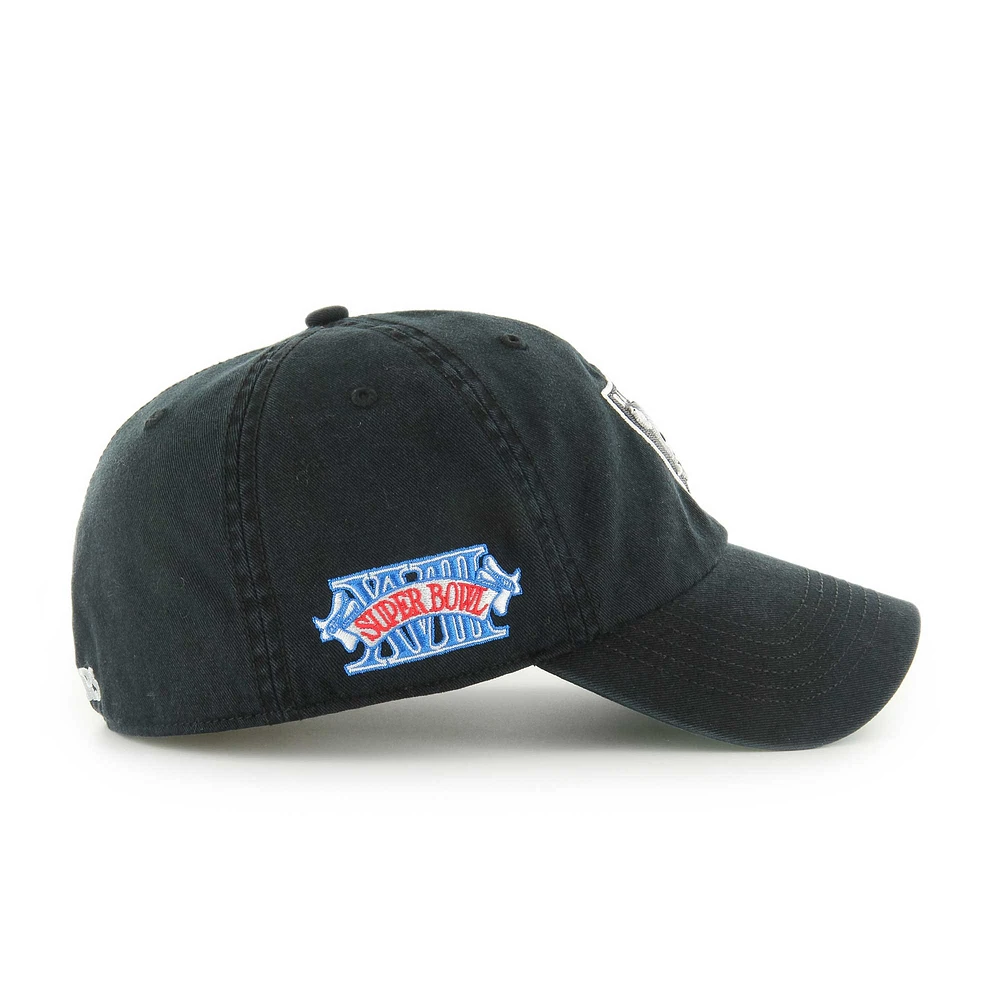 Men's '47 Black Las Vegas Raiders Sure Shot Franchise Fitted Hat