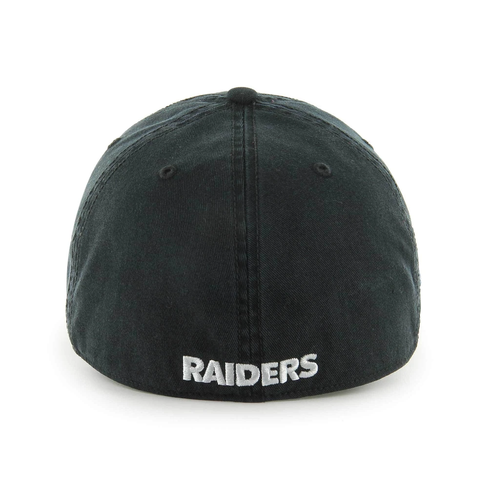 Men's '47 Black Las Vegas Raiders Sure Shot Franchise Fitted Hat